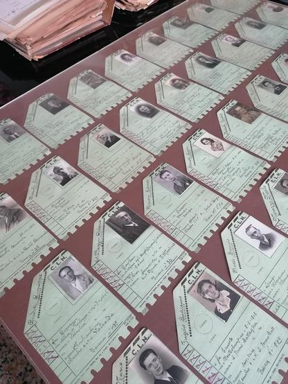 Alcune tessere di iscrizione al CLN