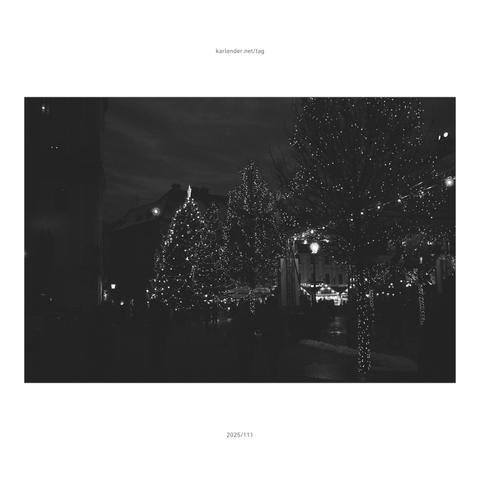 How little light can a film tolerate? I tried it out and photographed the Christmas market lights in Bratislava at 1/30. I think you can still see something!