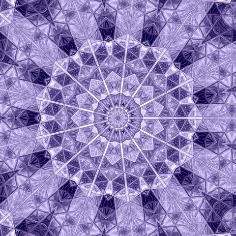 Mandala with Wisteria for Colour Collective on Instagram