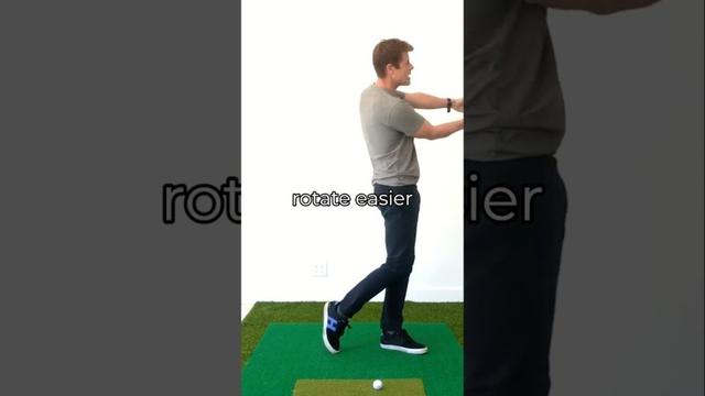 Golf Swing | Unlock Body Rotation with Left Foot Flare #power #golfswing #squaretosquare #contact
