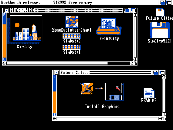 Trying to install the regular "Future Cities" expansion with SimCity 512K.