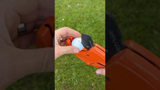 Cutting open and looking inside a Vice Pro Soft golf ball #golfball #golfer #golfing