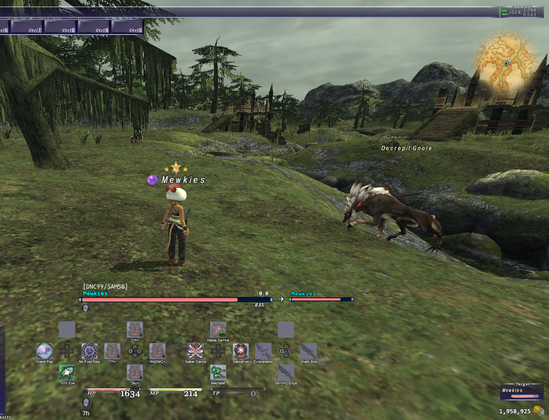 A full view of the game with the minimap in the top right, in Shadowreign era Jugner Forest.