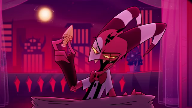 Blitzo leering as he holds a buttplug.