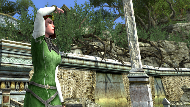 Looking towards the sea in LOTRO.