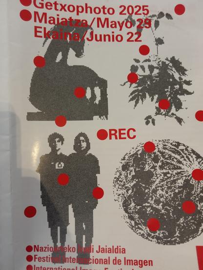 Getxophoto REC program booklet cover, photo of the 2025 festival program booklet