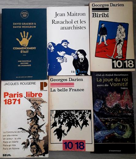 Quelques bouquins chopés chez mon bouquiniste durant l'chagrin!