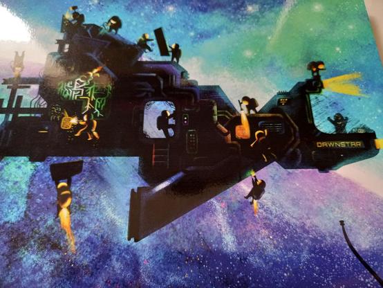 DAWNSTAR art by Carly A-F a crew builds a ship together