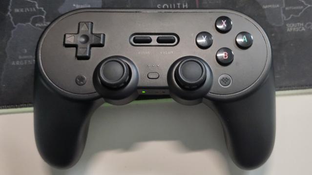 Post-op photo of the same controller. The ABXY buttons are clearly marked.