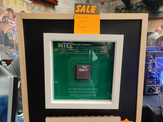 Intriguing presentation frames for vintage chips and CPUs by Michael Shillabeer of https://geekyart.co.uk.