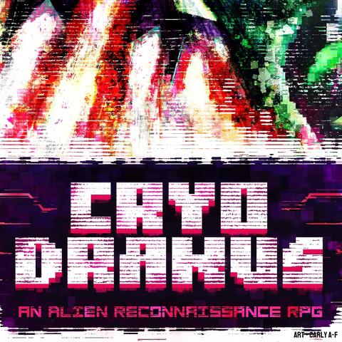 CRYO DRAKUS paintedpixel art by Carly A-F
title block