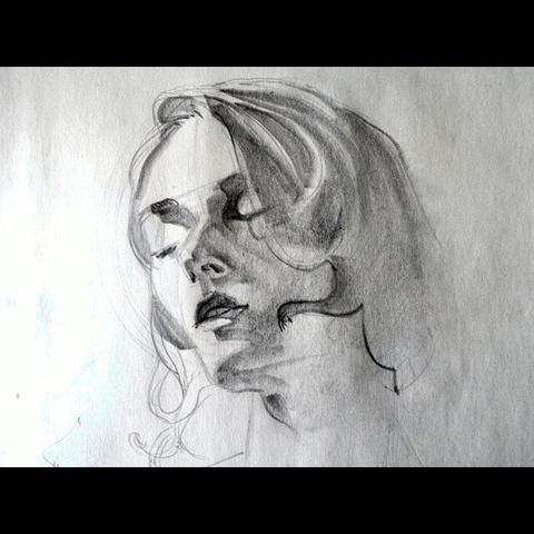 portrait sketch in pencil