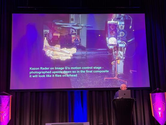 Dan Curry a vfx legend. And with a great panel about storyboarding, concept art and matte paintings.