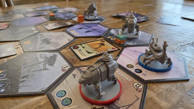 All four mechs from my solo game of Expeditions
