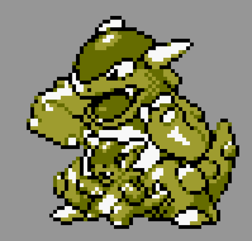 pixel art of mega kangaskhan in pokemon gold/silver style
