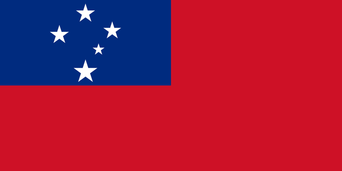Flag of Samoa. Credit: Government of Samoa.