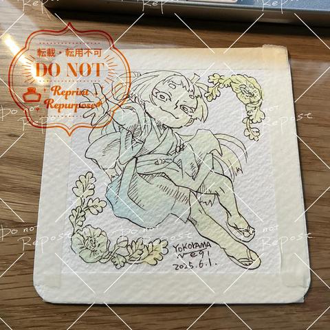 イラストの下塗りが終わった段階のもの