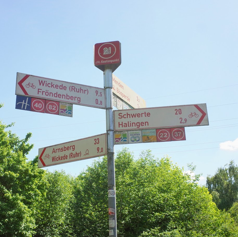 Cycle route directions