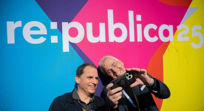 To old to rock'n'roll, but to young to die - der @Larsbas und ich auf der #rp25