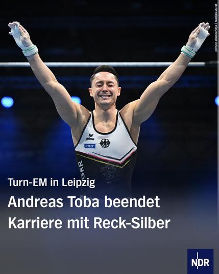 Turn-EM in Leipzig
Andreas Toba beendet Karriere mit Reck-Silber
Bild von Andreas Toba