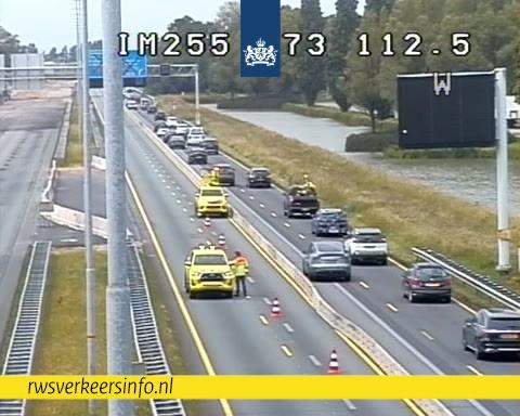 Verschoven barrier in beeld
