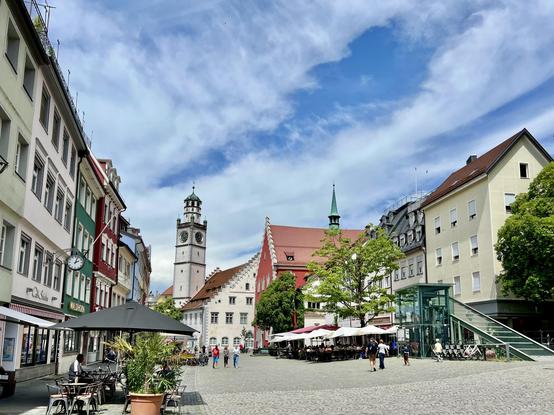 Ravensburg Marienplatz mit Blaserturm