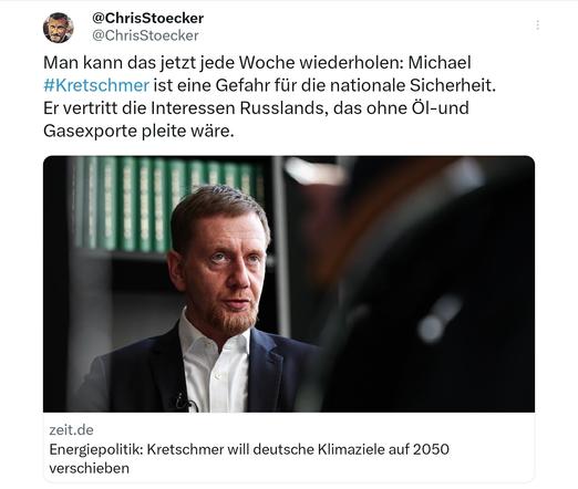 Christian Stocker, Kretschmer ist seine Gefahr für die nationale Sicherheit