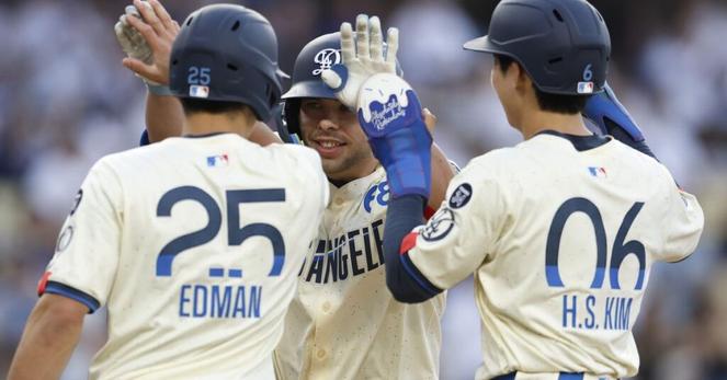 Hyeseong Kim, Tommy Edman combine for Dodgers rarity with 4 hits apiece
