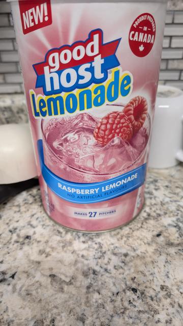 Image of New good host Raspberry lemonade drink mix