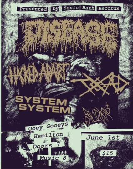 Disease / Hacked Apart / T.O.A.D. / System System / Slacker