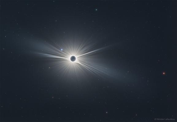Wide Field View of Great American Eclipse