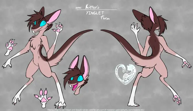 A reference she of a brown and tan yinglet.