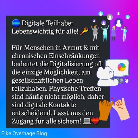 Digitale Teilhabe: Lebenswichtig für alle - Digitalisierung als Chance