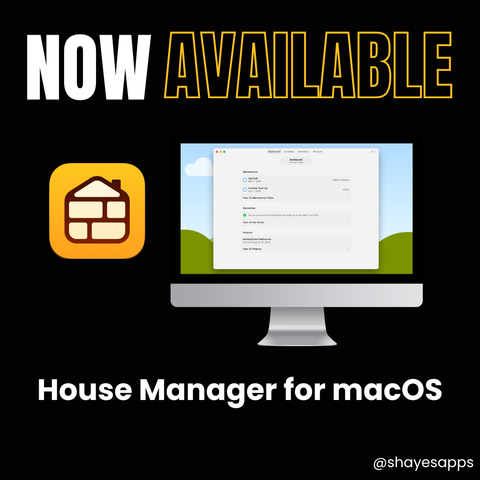 Now Available - House Manager for macOS