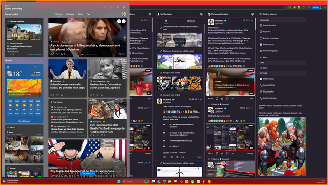 #IHateWidgets... I #StillHateWidgets; they have #NoPlace in #WindowsForWerewolves...

#ThatSaid... #NoOneCares and they have #ZeroEffect on #TheOmen's #Performance... 

#So... #TheWidgets can #Stay... #ForNow... 

#Still with #ZeroFakebook