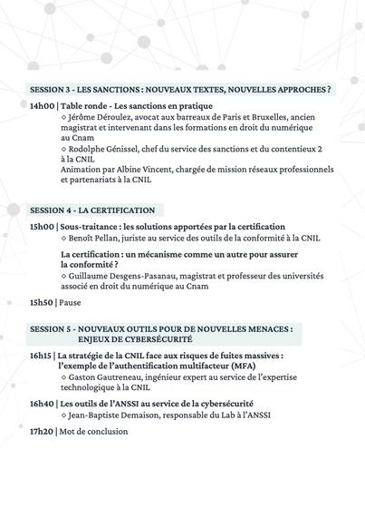 Programme de la journée RGPD qui va se dérouler au Cnam. Plus d'infos sur https://cnil.fr/fr/journee-rgpd-le-mardi-24-juin-paris