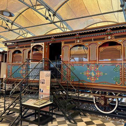 Ornate Ottoman train carriage