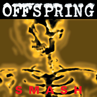 The cover of the Offspring's 1994 pop punk record *Smash* showing a distorted head and shoulders x-ray.