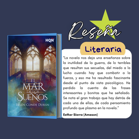 "La novela nos deja una enseñanza sobre la inutilidad de la guerran de lo terribles que resultan sus secuelas, del miedo a la lucha cuando hay que combatir a la fuerza, y eso me ha resultado fascinante desde el punto de vista psicológico. He perdido la cuenta de las frases interesantes y bonitas que he señalado. Se nota el gran trabajo que hay detrás de cada una de ellas, de cada pensamiento profundo que plasma en la novela."