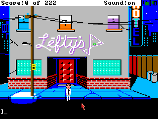 Leisure Suit Larry for the Amiga, screenshot