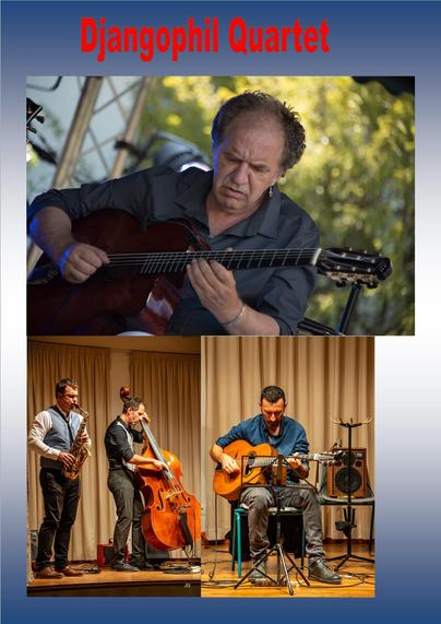 Djangophil quartet
Espace verdoyant et arboré, sur les hauteurs de Quinsac
Dimanche 15 juin 2025, 15h00