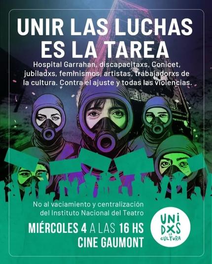Unir tadas las luchas es la tarea
