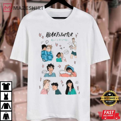 Heartstopper Alice Oseman Nick and Charlie LGBT T-Shirt