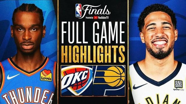 Oklahoma City Thunder Vs Indiana Pacers Full Game Highlights Jun 02,2025 NBA Season 2024-25