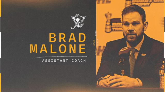 PENGUINS ADD BRAD MALONE AS ASSISTANT COACH