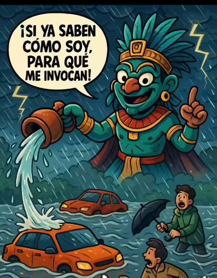 Tlaloc: si ya saben cómo soy para que me invocan!