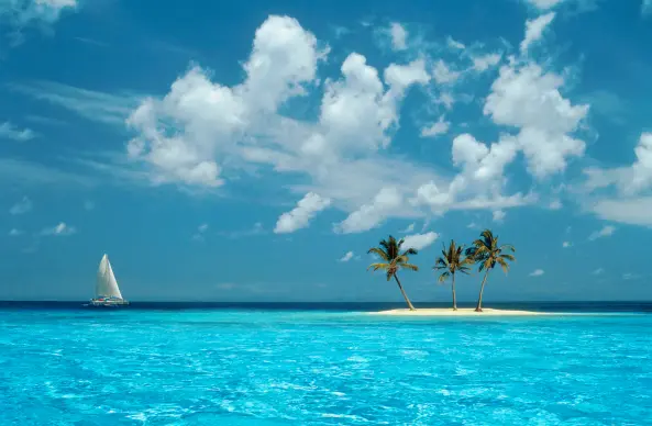 Azul wallpaper original photo version, actual name is "Sailing on the Blue Sea" by Bill Ross
