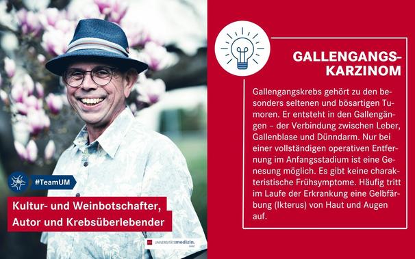 Frank Hamm: Kultur- und Weinbotschafter, Autor und Krebsüberlebender -  Gallengangs-Karzinom