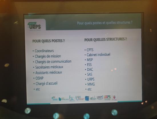 Liste des postes proposes par le groupement d'employeurs et des structures dessinatrices.