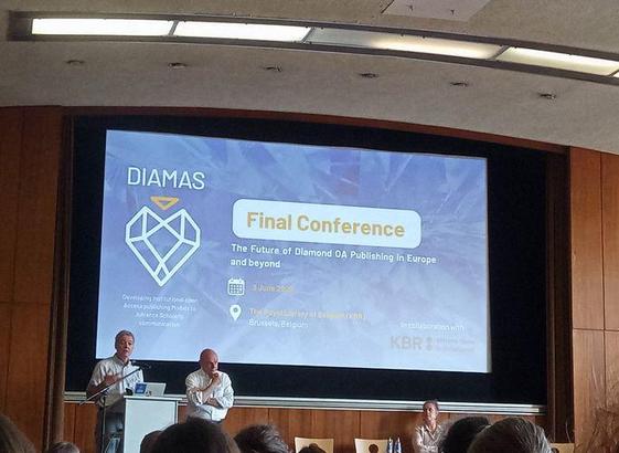Screen of the Diamas conference welcoming
